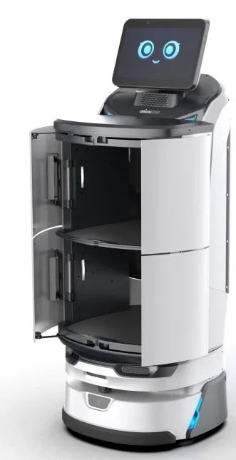 AI operations assistant with two open compartments